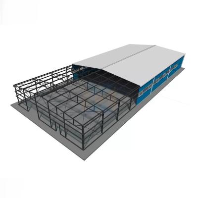 China Steel Workshop Premade Light Steel Frame Building Light Metal Frame Construction for sale