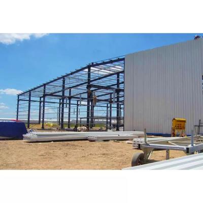 China Steel Workshop metal free span light steel structure frame building prefabricated indoor horse riding arena barn shed house hall design for sale