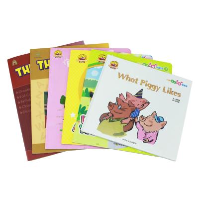 China paper & Wholesale Cardboard Custom Full Color English Story Books Preschool Children Book Printing for sale