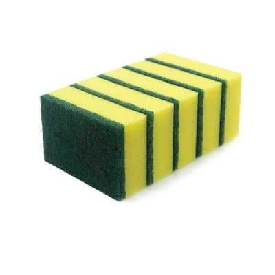 China Sustainable Wholesale Kitchen Scrubbing Pads Cleaning Dish Washing Sponge Scrubber for sale