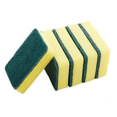 China Durable PU Kitchen Sponge Pad Non-Scratch Cleaning Dish Scrub Sponge Pan Pot Washing Sponge for sale