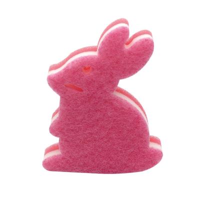 China Sustainable Eco-Friendly Animals Exfoliating Frog Facial Cleansing Head Make Up Polyester Sponge for sale