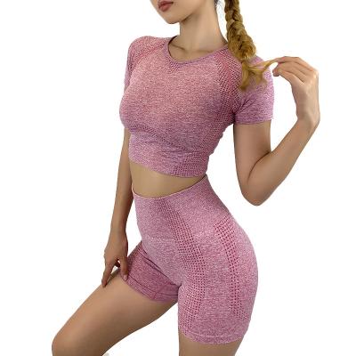 China Breathable New Fashion Comfortable Yoga Women Teams Suits Fitness Set for sale