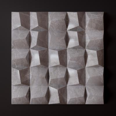 China Banruo Modern Newcomer Quick Install PU Plastic Color 3D Marble Wall Cladding For Living Room Decoration for sale