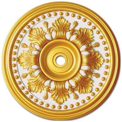 China Banruo Artistic Factory Ceilings Wholesale PS Top Wall Panel Gold Ceiling Tiles Medallion Mount For Individual Building Decoration for sale