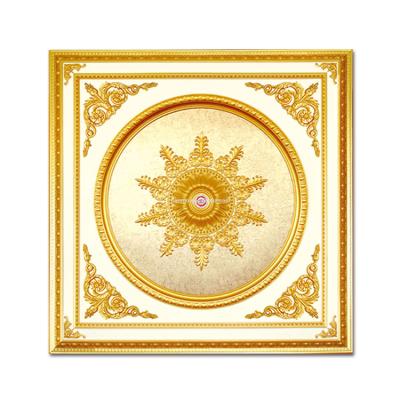 China Banruo New Artistic Square Ceiling Panel Decorative PS Ceilings Tiles For Room Decoration for sale