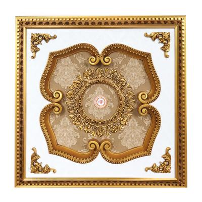 China Banruo Artistic New Design Gypsum Styrofoam Square Artistic High Ceilings PS Tiles for sale