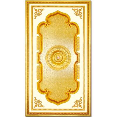 China New style artistic European rectangle ceilings design ceiling tile medallions panel for individual building decoration for sale