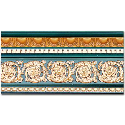 China Banruo traditional polystyrene plastic injection crown molding cornice for church house building decoration for sale