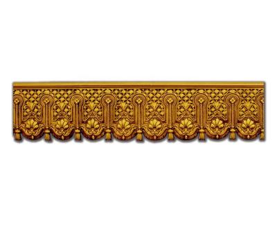 China Banruo Traditional Golden Decorative Crown Molding And Curtain Cornice Trim Of Banruo Constructed With A Dense Archituectural for sale