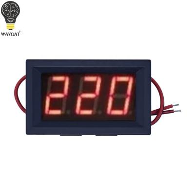 China AC 70-500V LED Digital Display 110V 220V DIY 0.56 Wires Tool 2 Wires Volt Meter Voltage Meter AC 70-500V Red Blue Green Blue LED Digital Display Two Lines for sale