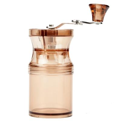 China WITH LID wholesales Mini Manual Adjustable Coffee Mill hot sale portable grinder with ceramic burrs for sale