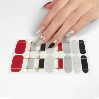 China Easy To Apply And Remove Wholesale Nail Wraps 100% Nail Polish Wrapping Nail Soak Off Wraps for sale