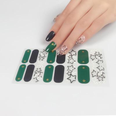 China Eco - Friendly Custom Printed Nail Wraps Clear Nail Wraps Paper Nail Wraps Private Label for sale