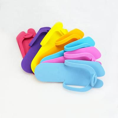 China Ziri Eco-Friendly Factory Wholesale Professional Folding Pedicure Disposable Salon Slipper Colorful Eco-Friend EVA Sandals for sale