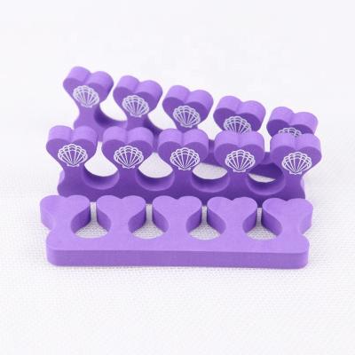 China Household Ziri Factory Supply Nail Art Tools Colorful Printing EVA Finger Toe Separator for sale