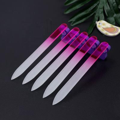 China High Quality Fahion Nail Tools Supplies Colored Glass Nail File For Salon for sale