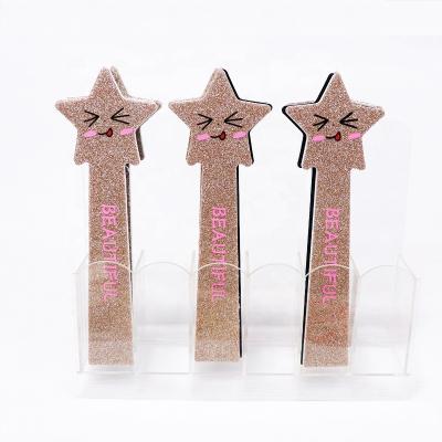 China Wholesale Fahion Ziri Kitty Nail File Cute Manicure Tools Glitter Emery Board Disposable Nail File Nail Buffer With Custom Logo for sale