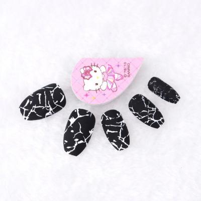 China Factory Wholesale Full Cover Marble Design Nails Press On Fake Nails 24PCS for sale