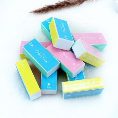 China Household Ziri Factory Wholesale High Quality 4 Way EVA Nail File Buffer Block Professional Colored With Logo for sale