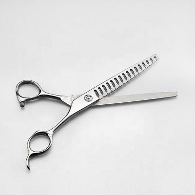 China 7.0 Inch 440C Stainless Steel Pet Viable Chunker Shears Pet Thinning Scissors for sale