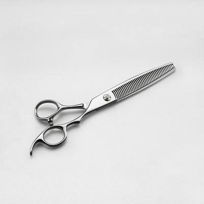 China 7.0 Inch Stainless Steel Pet Viable Scissors Pet Grooming Scissors Antler Teeth Thinning Scissors for sale