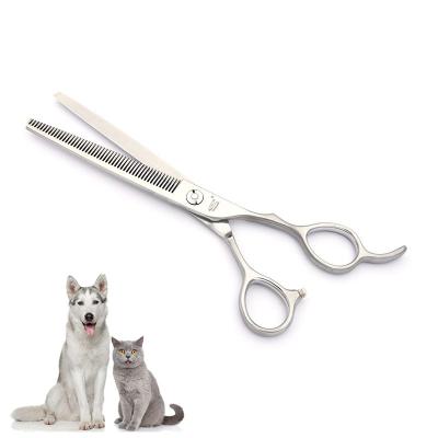 China Viable wholesale 7 inch thinning scissors for cutting hair, hair thinning scissors, dog grooming scissors for sale