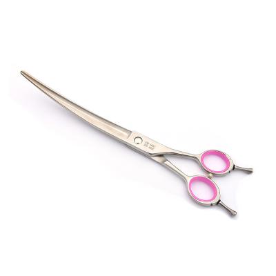 China Sustainable Professional 8 Inch Curved Scissors For Dog Products Pet Grooming Shear Scissors for sale