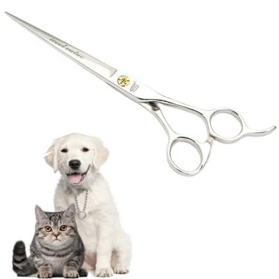 China Sustainable Professional Pet Grooming Scissors Hot Selling Straight Dog Scissors With Round Tip for sale