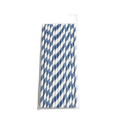 China Minimalist Striped Multicolor Disposable Curvy Straw for sale