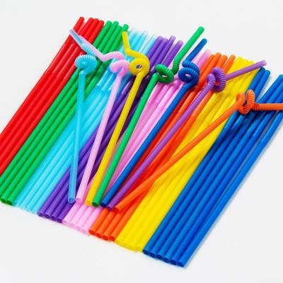 China Environmental Protection Minimalist Super Thick Plastic Straw Long Product Disposable Straw Juice for sale