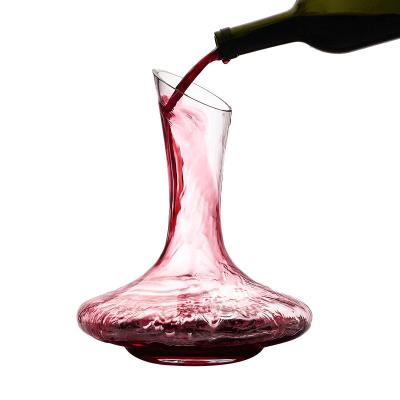 China Custom Creative Modern Hot Selling Logo 1500ml Red Wine U Shaped Decanter for sale