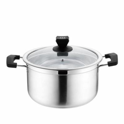 China Custom Sustainable Non Stick Frying Pan Soup Pot Stainless Steel Cooking Cooking Pot for sale