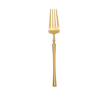 China Wholesale Disposable Restaurant Knife and Fork Stainless Steel Gold Plated Dinnerware Set for sale