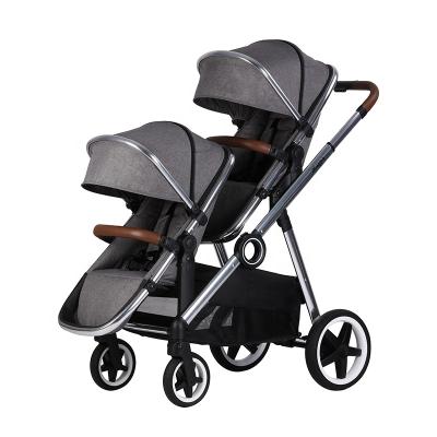 China Factory direct supply tandem stroller twins folding trolley baby stroller for sale