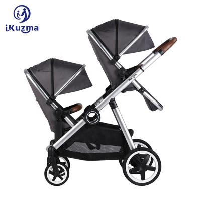 China High Quality 40HQ Baby Prams Strollers Tandem Walker Hot Sale Lightweight Folding Tandem Stroller for sale