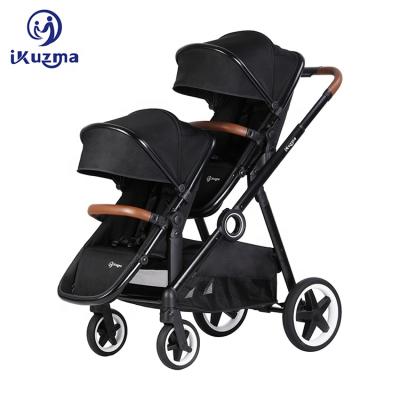 China Factory direct sale Sit And Lie Can Sit Tandem Walker Can Sit Twins Baby Stroller 3 in 1 for sale