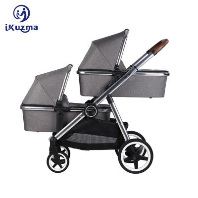 China Factory Tandem Custom Stroller Carriage Stroller Baby Twins Extended Double for sale