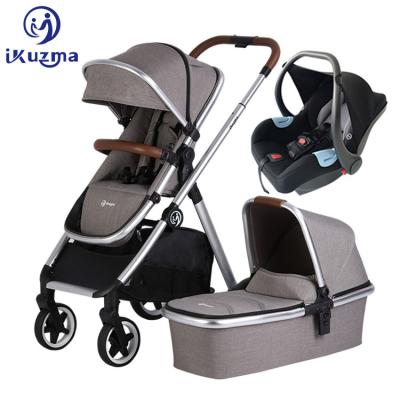 China Deluxe Foldable Travel System Walker Travel System 3 in 1 Baby Walker Travel System for sale