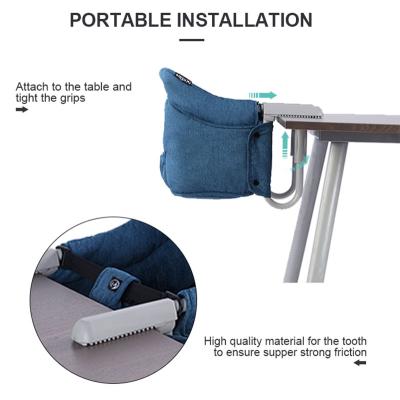 China Minimalist Competitive Price Easy Fold Feeding Dining Portable Baby Highchair Hook On Chair for sale