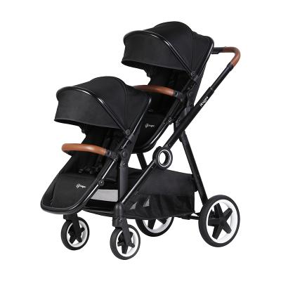 China High quality aluminum alloy hot sale 40HQ baby prams strollers lightweight folding tandem stroller for sale