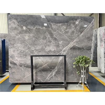 China Large Pietra Gray Natural Floor Marble Stone Modern Dining Table Slab For Kitchen Bathroom Vanity Worktop Sink for sale