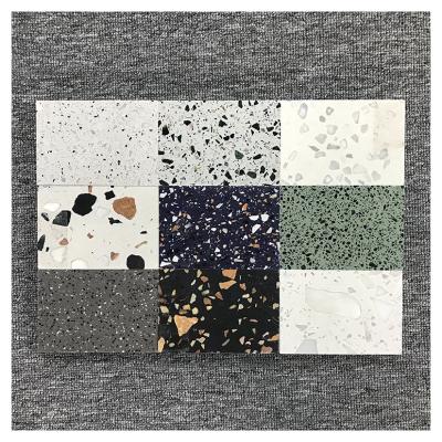 China New Color Modern Multi Natural Artificial Cement Terrazzo Coffee Side Table Tiles Stone For Bathroom Floor And Wall for sale