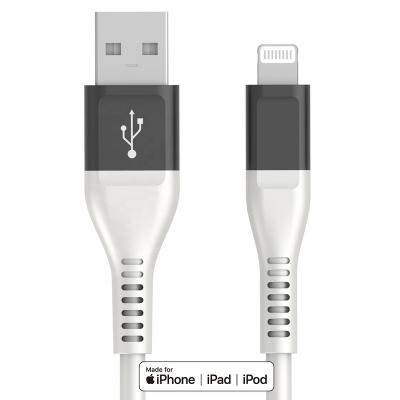 China Multi Function Data Transfer Cable Mfi Certified Lightning Cable High Quality Black For Iphone Cables Wholesale for sale