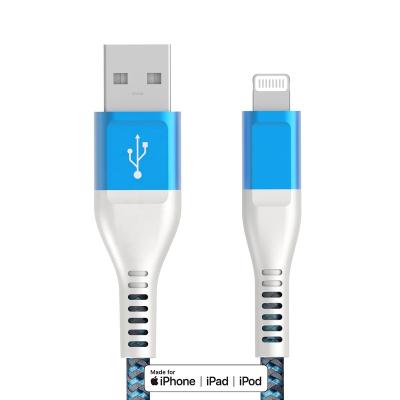 China Multi Function Data Transfer Cable Mfi Certified Data Cable 1m For Iphone Charger Lightning Usb Cable for sale