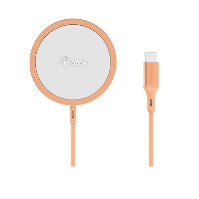 China Qi-Enabled Devices Fast Charging Magnetic Wireless Type C 5w 10w 15w PD Magnet QC Phone Qi Charger Quick Charger for sale