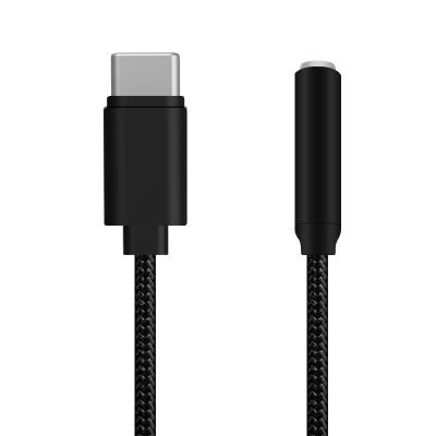 China Mobile Phone USB Type C to 3.5mm Adapter Audio Cable with Earphone Audio Adapter for sale