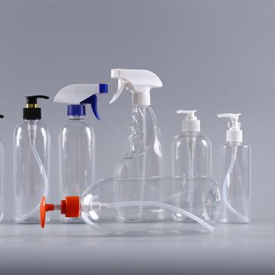 China Factory Sale Cheapest Hot Clean Liquid Supply PET Bottle Boston Round Trigger Sprayer Plastic Pump Bottle for sale