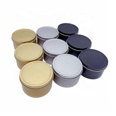 China Religious Activities Empty Candle Jars With Lids 2OZ 4OZ 8oz Metal Container For Candle Packaging for sale