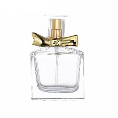 China Personal Care Wholesale Perfume Atomizer 30ml 50ml 100ml Clear Black Square Spray Empty Perfume Bottle With Sprayer for sale